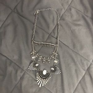 Triple strand statement necklace